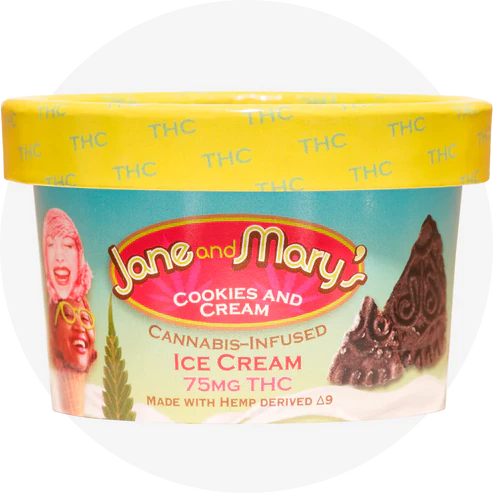 Jane and Mary's infused Ice Cream