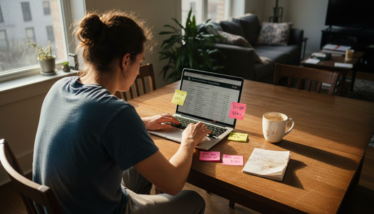 Person reviewing dispensary listings on laptop