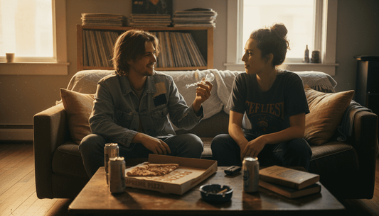 Friends seeking consent before sharing cannabis
