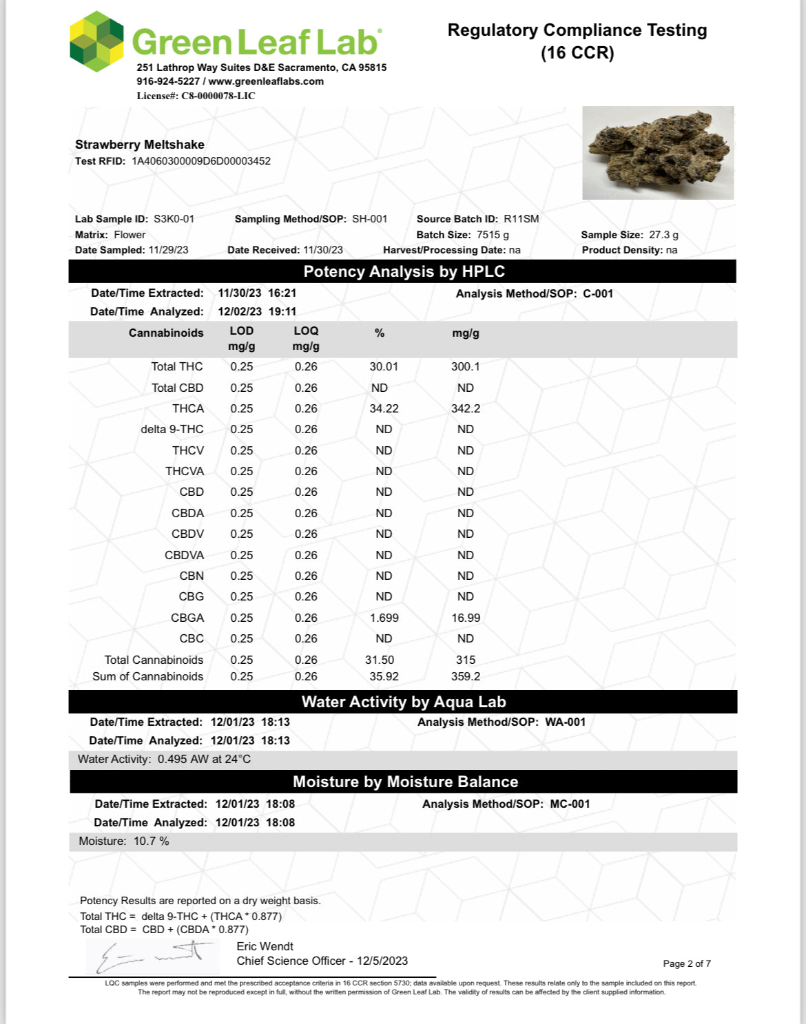 Strawberry Meltshake    34.22% THCa