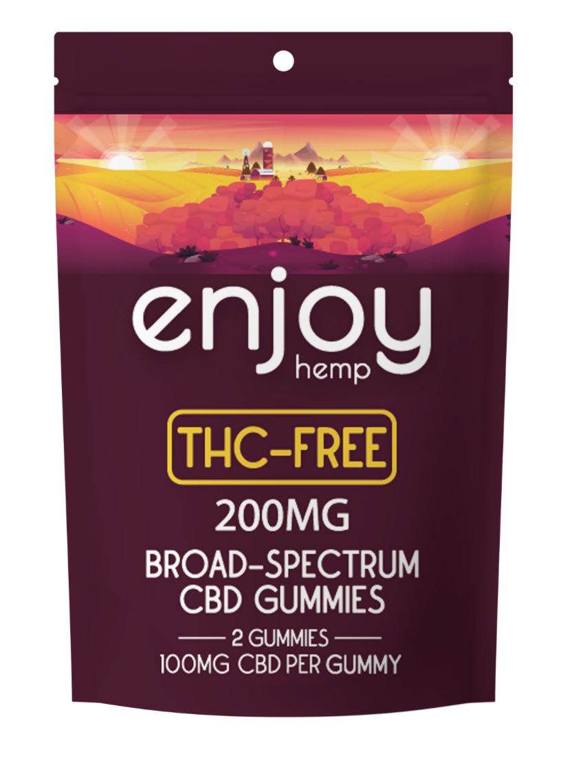 ENJOY THC-FREE 200mg gummy sample