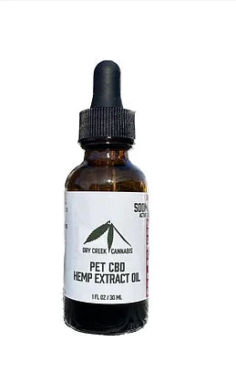 Dry Creek 500mg Pet CBD tincture